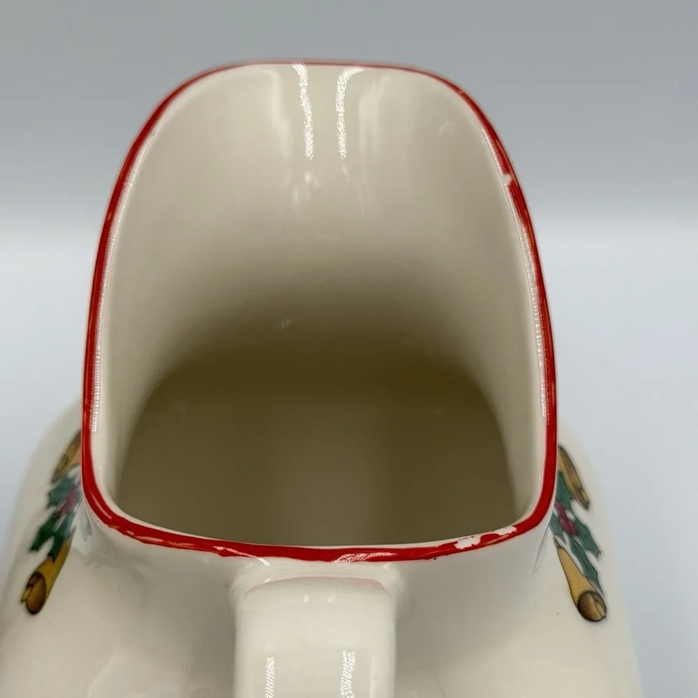 VTG 80s Jamestown China Joy of Christmas‎ Sugar Creamer Stoneware Set